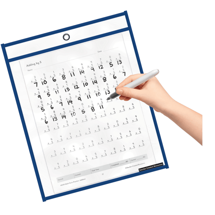 Colorful Dry-Erase Pockets - 10 pack-Classroom Essentials-Tools 4 Teaching-Classroom Decor and More