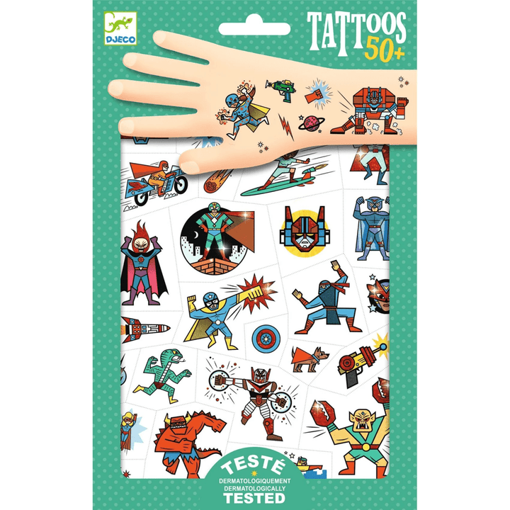 Heroes vs Villains Temporary Tattoos-Craft Activity-Tools 4 Teaching-Classroom Decor and More
