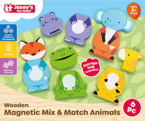 Wooden Magnetic Mix & Match Animals - Tools 4 Teaching