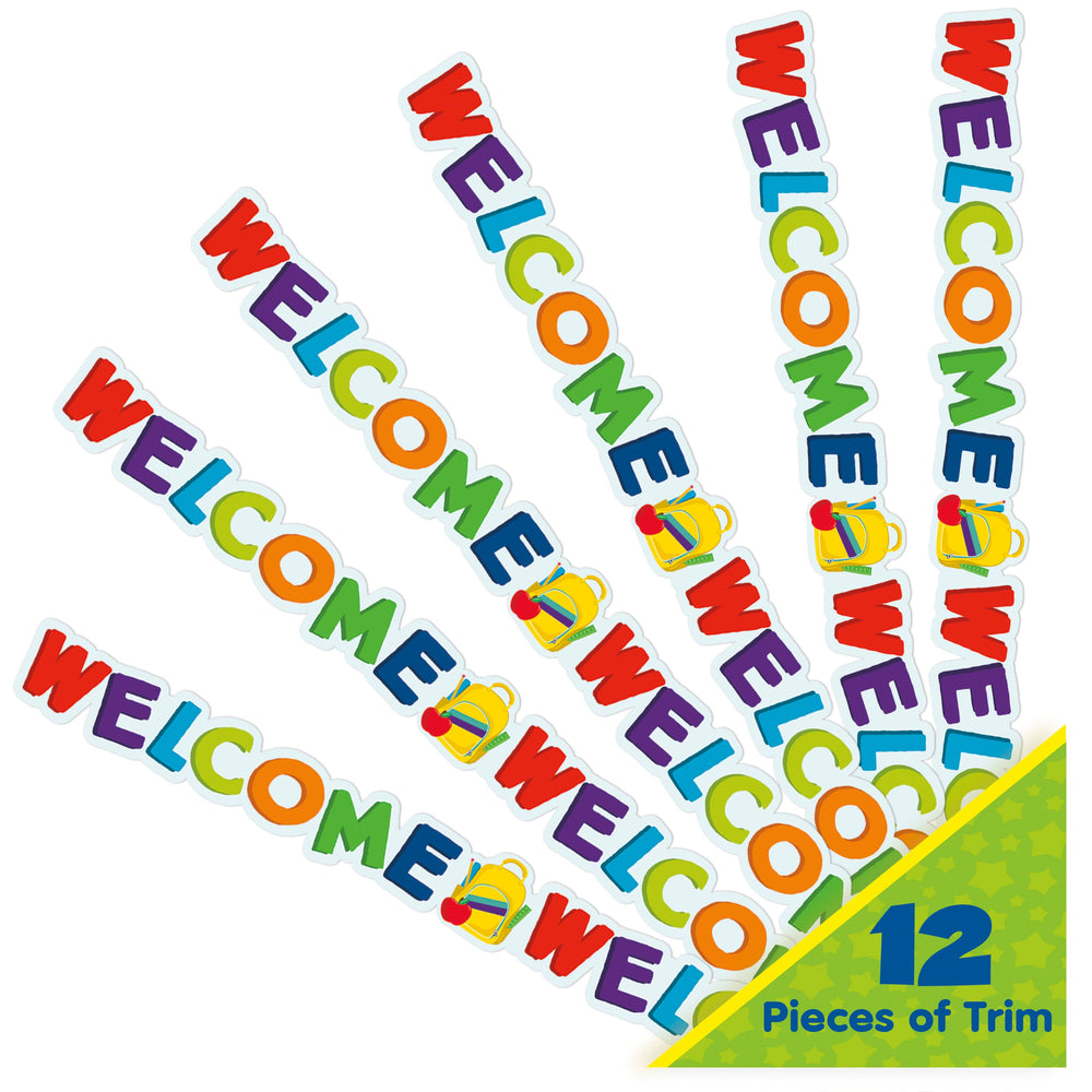 Welcome Deco Trim Extra Wide-Borders-Tools 4 Teaching-Classroom Decor and More