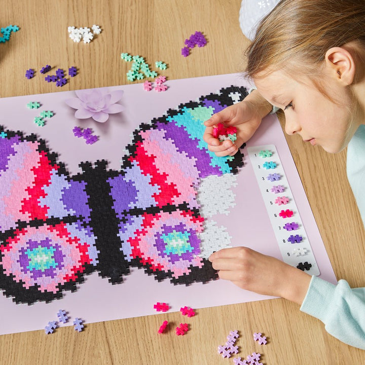 *PLUS PLUS® Puzzle by Number® - 800 PC - Butterfly-Plus Plus-Tools 4 Teaching-Classroom Decor and More