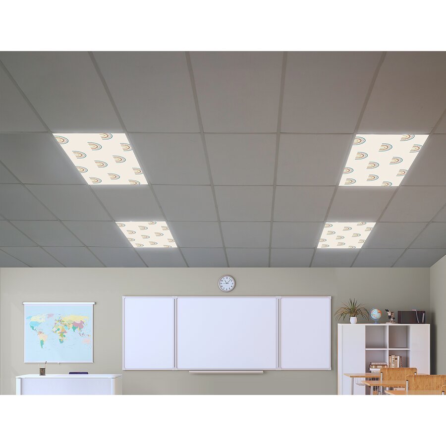 Modern Rainbow Calming Covers Ceiling Light Filters-Sensory-Tools 4 Teaching-Classroom Decor and More
