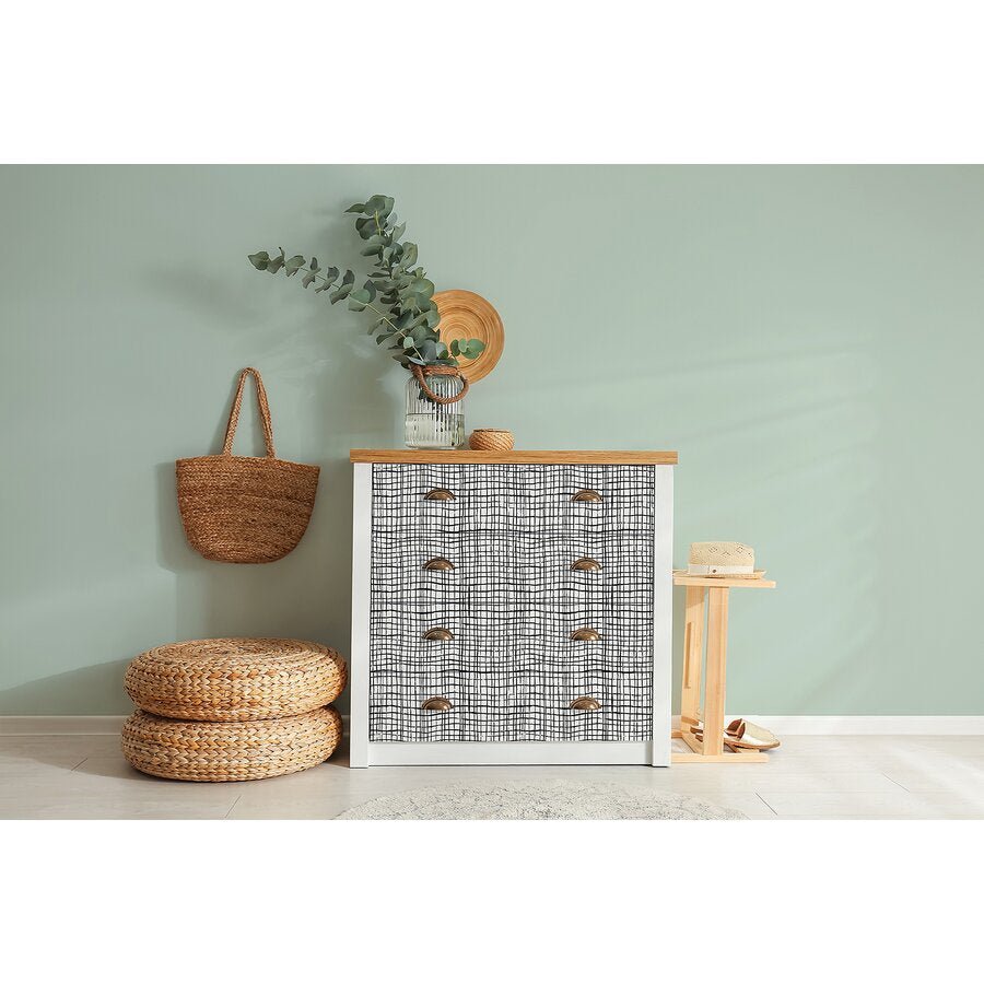 Black Freestyle Grid Peel and Stick Decorative Paper-Bulletin Board Paper - Fadeless-Tools 4 Teaching-Classroom Decor and More