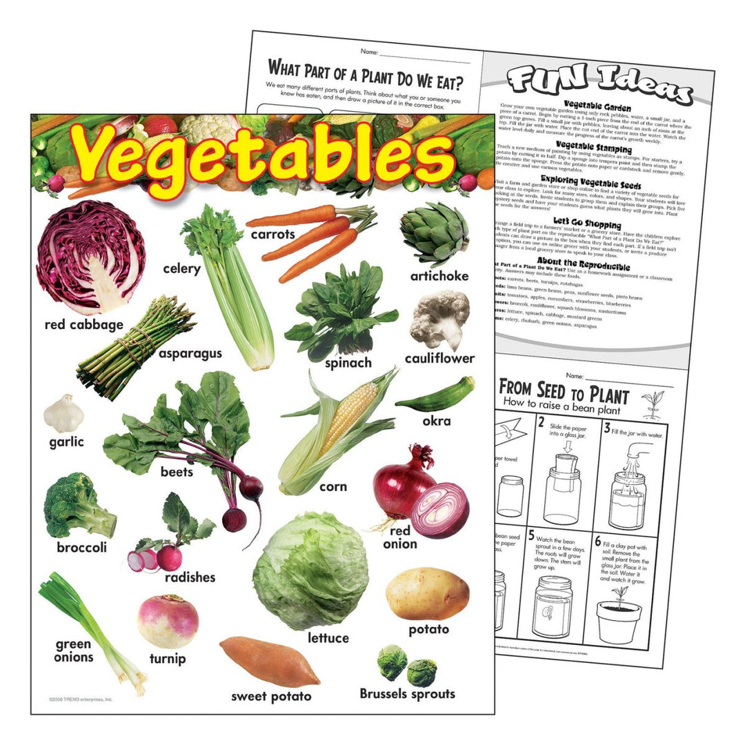 Vegetables Learning Chart-Charts-Tools 4 Teaching-Classroom Decor and More