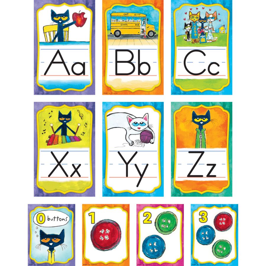 Pete the Cat Alphabet Bulletin Board Set-Bulletin Board Sets-Tools 4 Teaching-Classroom Decor and More