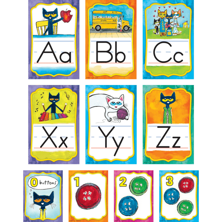 Pete the Cat Alphabet Bulletin Board Set-Bulletin Board Sets-Tools 4 Teaching-Classroom Decor and More