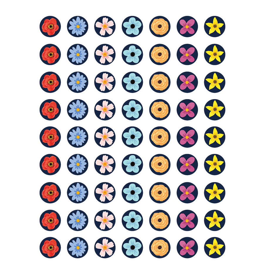 Wildflowers Mini Stickers-Stickers-Tools 4 Teaching-Classroom Decor and More