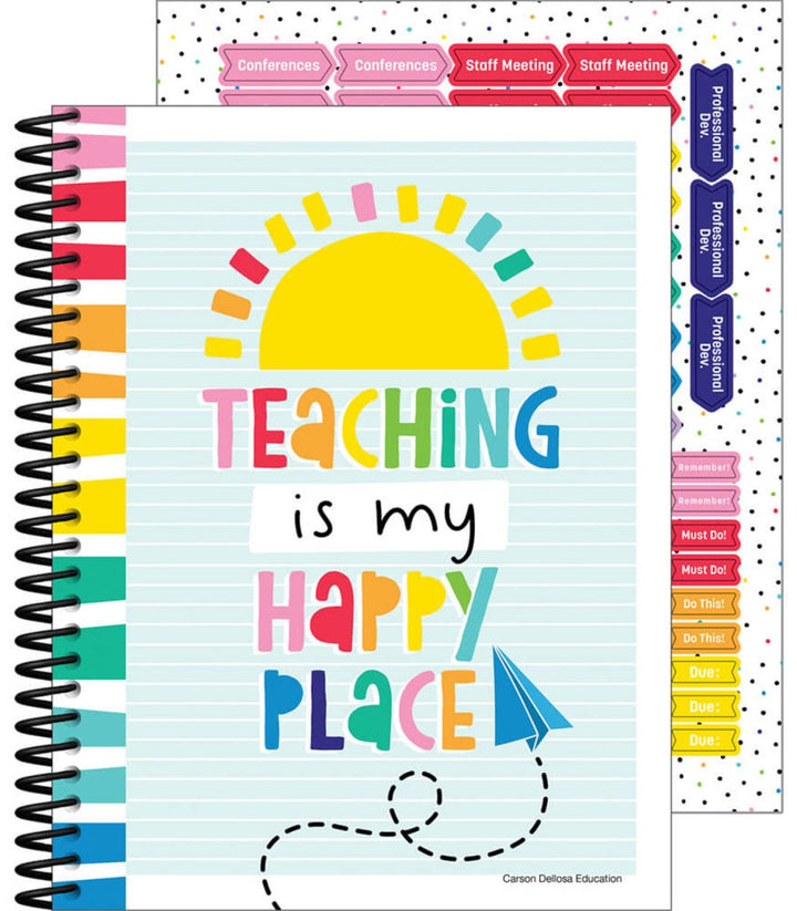 Happy Place Teacher Planner Spiral Bound-Record & Plan Books-Tools 4 Teaching-Classroom Decor and More