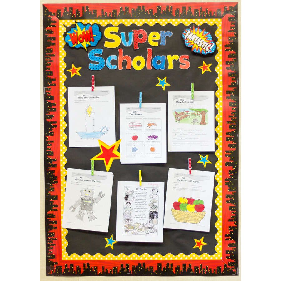 Superhero Funtastic 4" Letters Combo Pack-Letters-Tools 4 Teaching-Classroom Decor and More