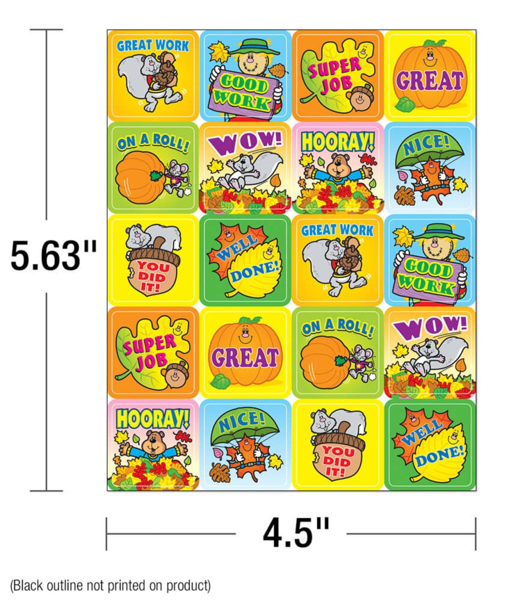 Fall Fun Motivational Stickers - Tools 4 Teaching