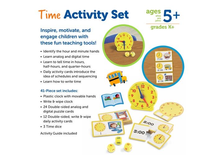 Time Activity Set-Time & Money-Tools 4 Teaching-Classroom Decor and More