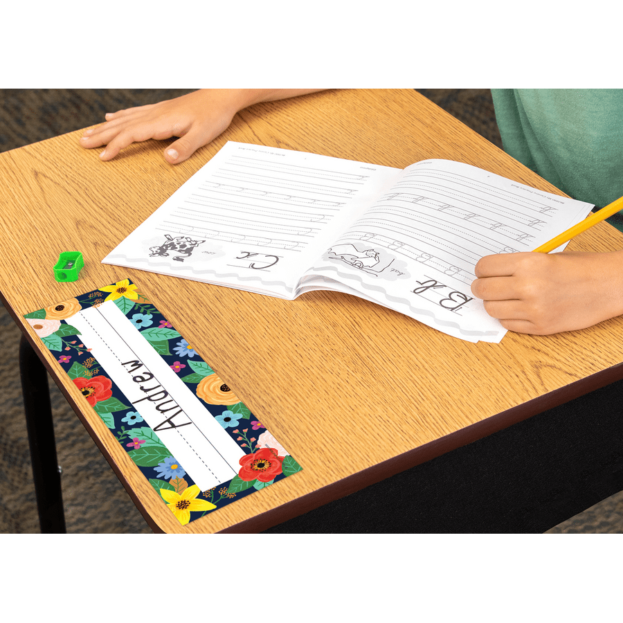 Wildflowers Flat Name Plates-Nameplates & Name Tags-Tools 4 Teaching-Classroom Decor and More