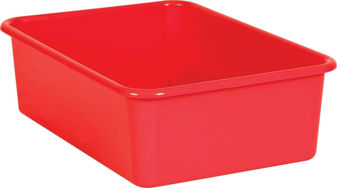 Large Plastic Storage Bin: Red-Organization-Tools 4 Teaching-Classroom Decor and More