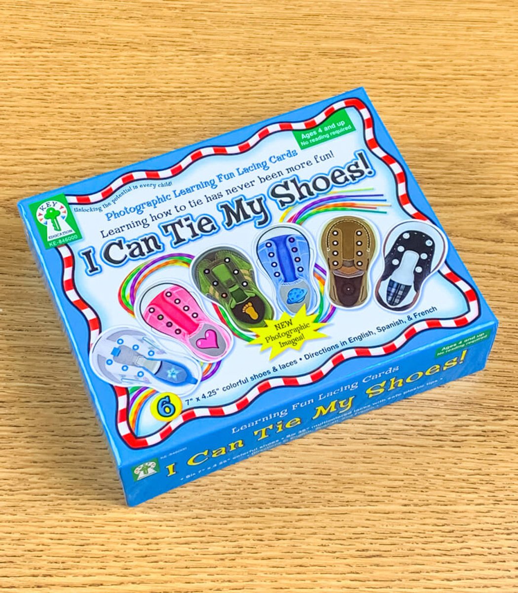 I Can Tie My Shoes Lacing Cards Grade PK-1-Classroom Essentials-Tools 4 Teaching-Classroom Decor and More