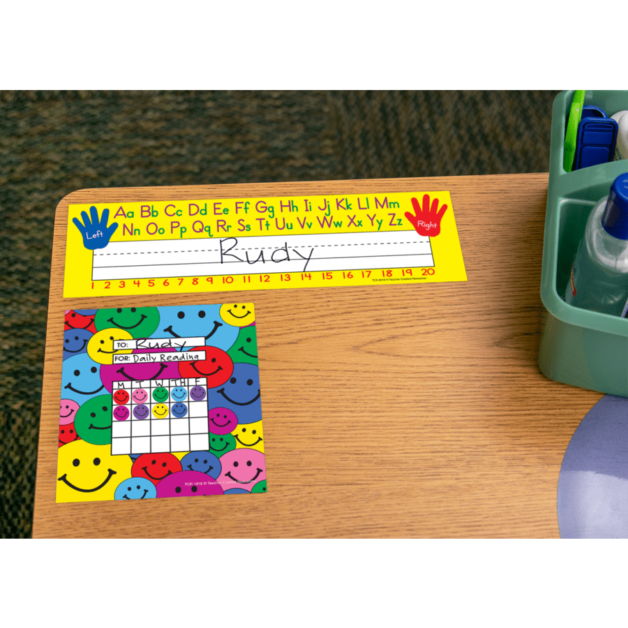 Left/Right Alphabet Flat Name Plates-Nameplates & Name Tags-Tools 4 Teaching-Classroom Decor and More