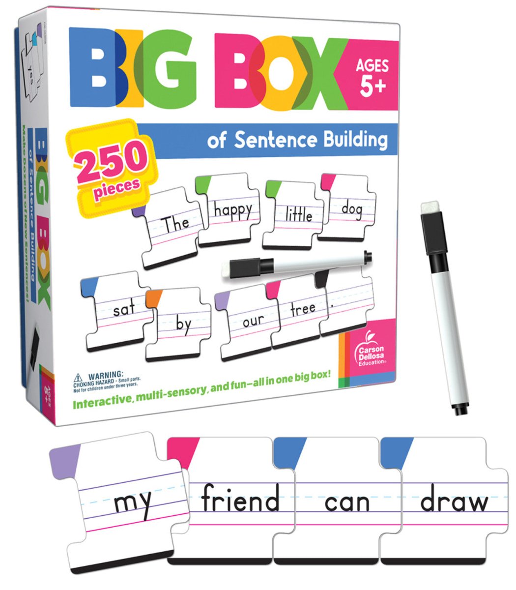 Big Box of Sentence Building Puzzle Grade K-3-Subjects - Reading - Reading Manipulatives-Tools 4 Teaching-Classroom Decor and More