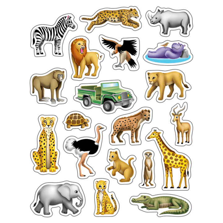 Safari Stickers-Stickers-Tools 4 Teaching-Classroom Decor and More