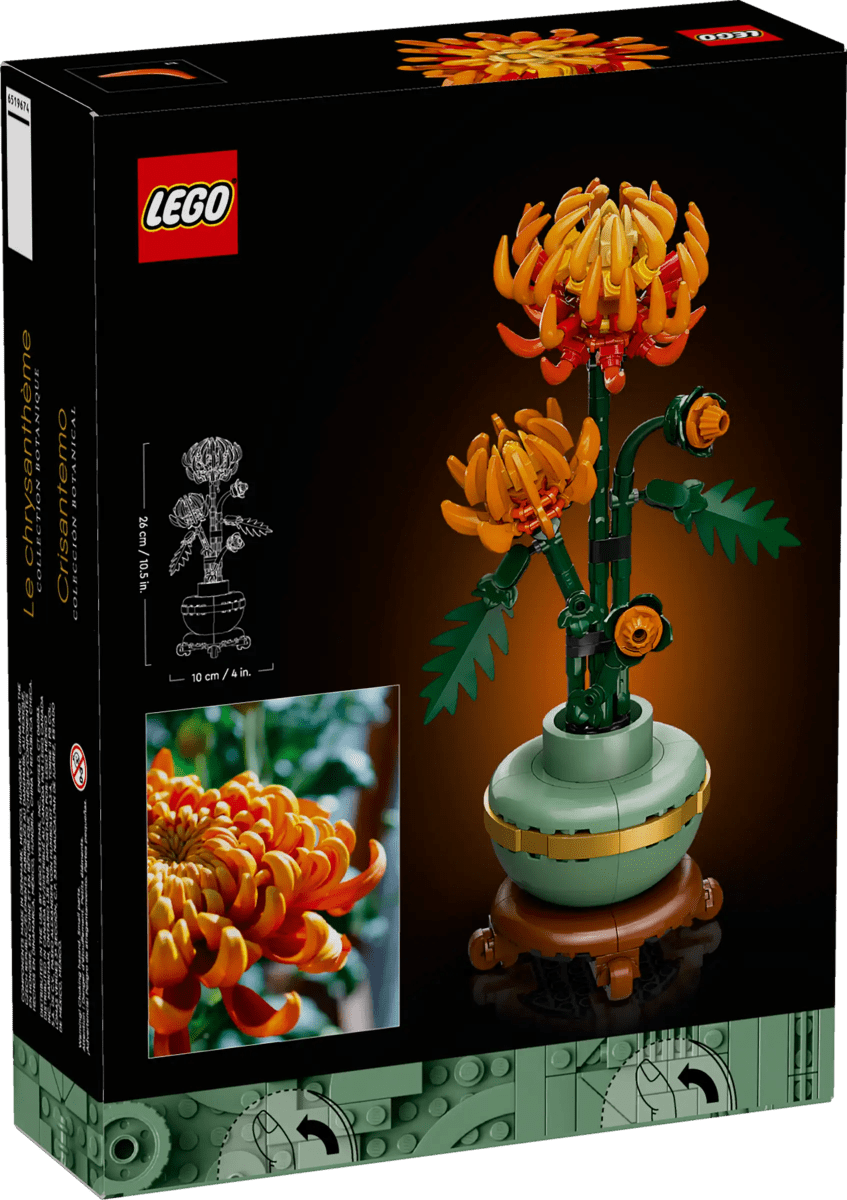 LEGO® Botanicals Chrysanthemum Flower Decor Building Set for Adults-LEGO-Tools 4 Teaching-Classroom Decor and More