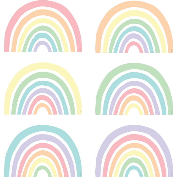 Pastel Pop Rainbows Accents-Accents-Tools 4 Teaching-Classroom Decor and More