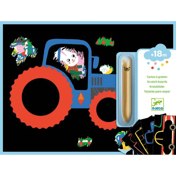 Learning about Vehicles Scratch Cards Activity-Craft Activity-Tools 4 Teaching-Classroom Decor and More