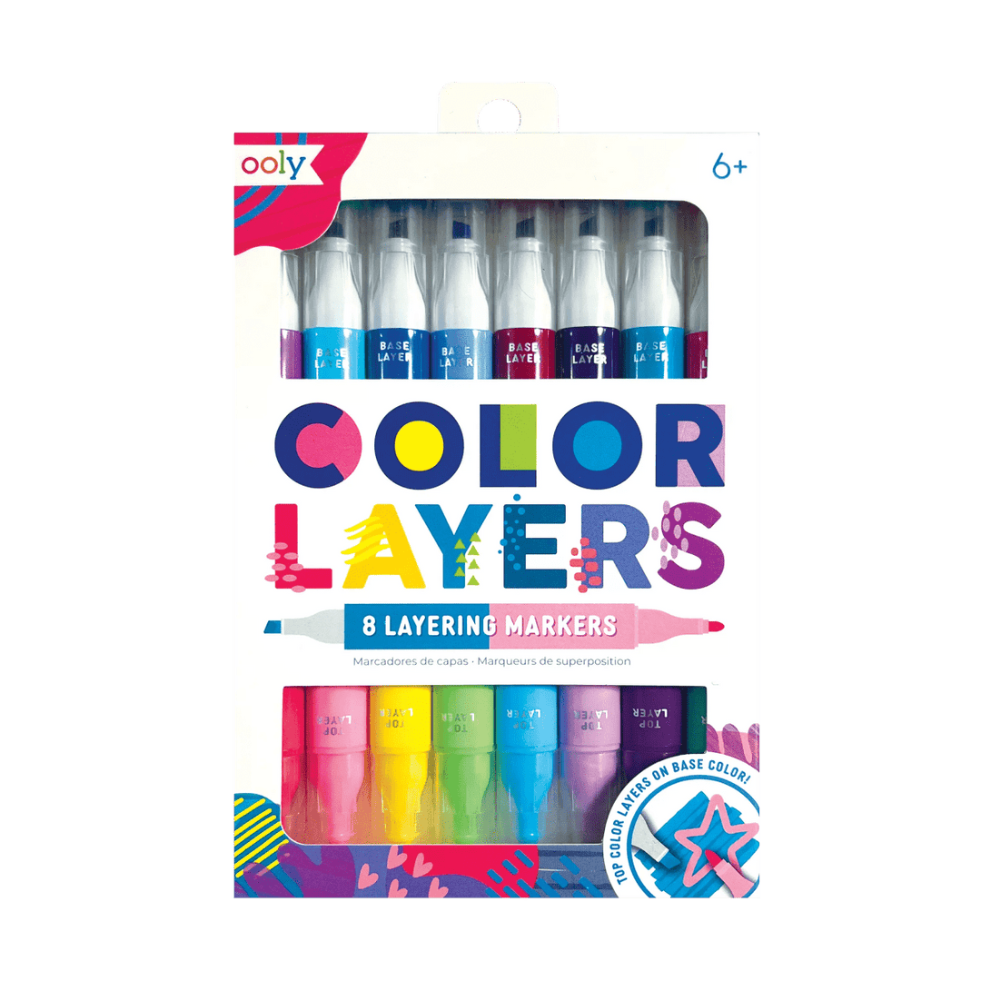 Color Layers Double Ended Layering Markers - Set of 8-Art Supplies-Tools 4 Teaching-Classroom Decor and More