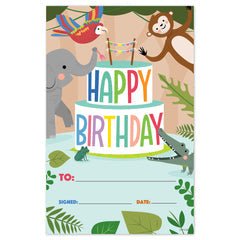 Jungle Friends Happy Birthday Awards-Awards-Tools 4 Teaching-Classroom Decor and More