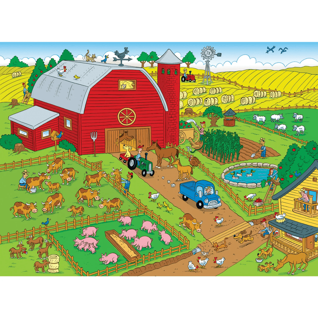 101 Things to Spot on a Farm - 101 Piece Jigsaw Puzzle-Puzzles-Tools 4 Teaching-Classroom Decor and More