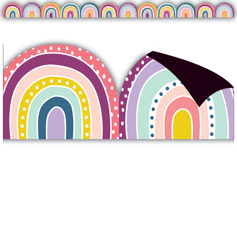 Oh Happy Day Rainbows Magnetic Border-Magnetic-Tools 4 Teaching-Classroom Decor and More