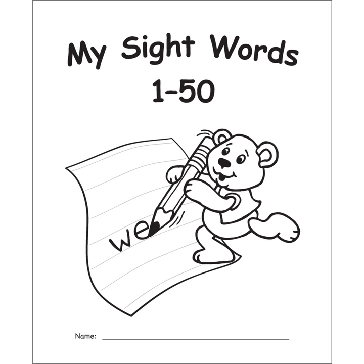 My Sight Words 1-50 Book-Subjects - Reading - Reading Books-Tools 4 Teaching-Classroom Decor and More