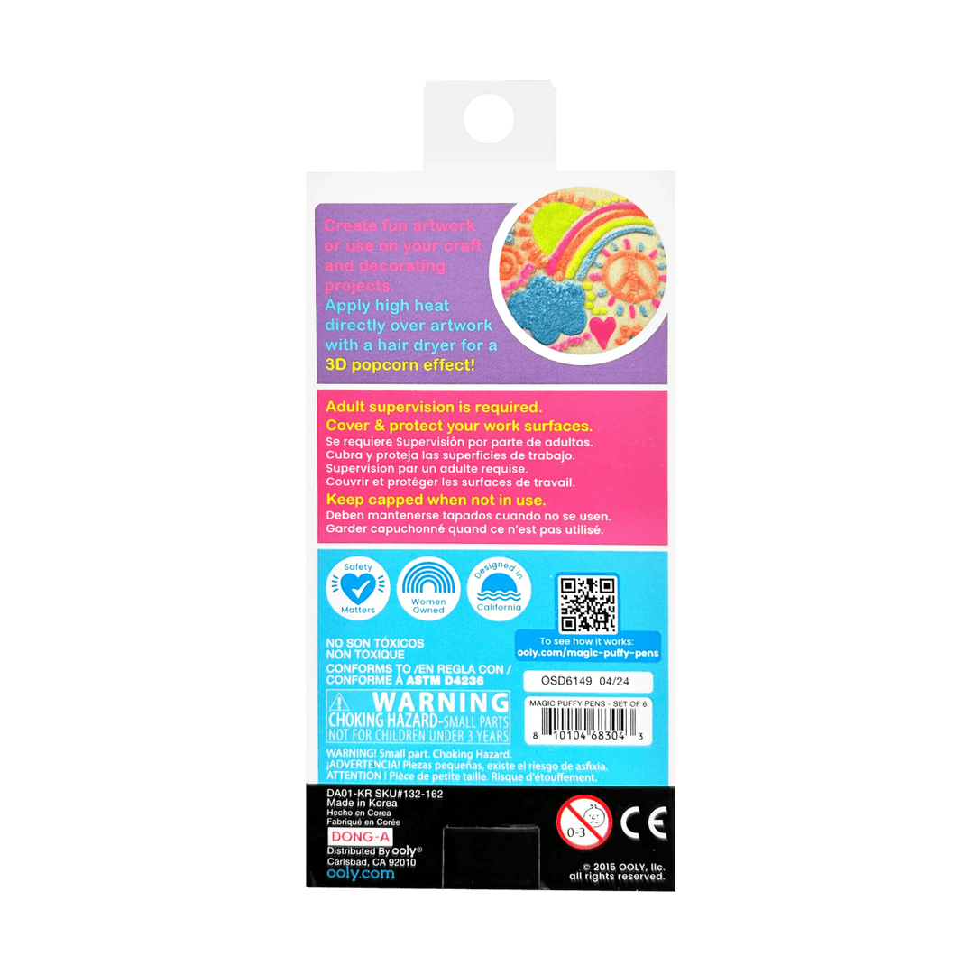 Magic Puffy Pens-Craft Activity-Tools 4 Teaching-Classroom Decor and More
