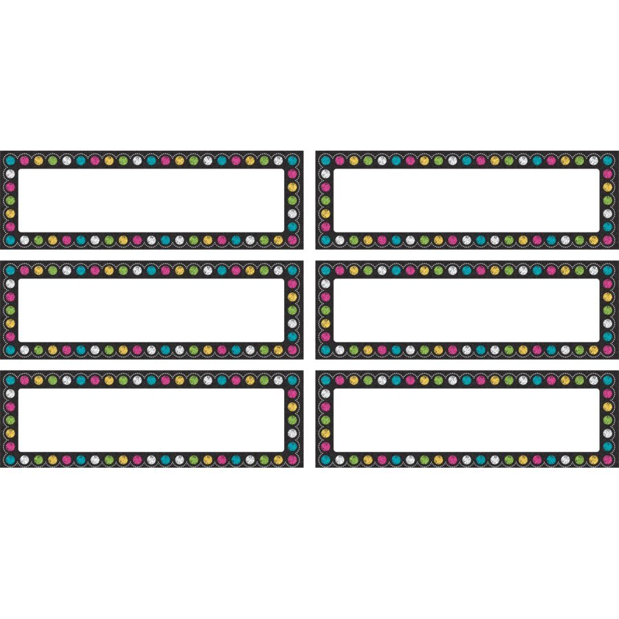 Chalkboard Brights Labels Magnetic Accents-Magnetic-Tools 4 Teaching-Classroom Decor and More