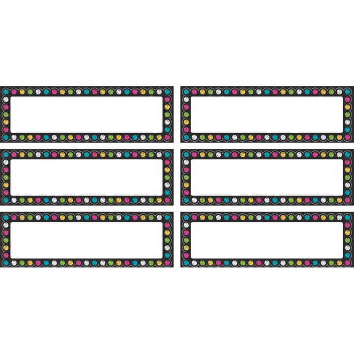Chalkboard Brights Labels Magnetic Accents-Magnetic-Tools 4 Teaching-Classroom Decor and More