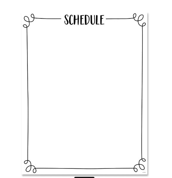 Schedule Chart-Charts-Tools 4 Teaching-Classroom Decor and More