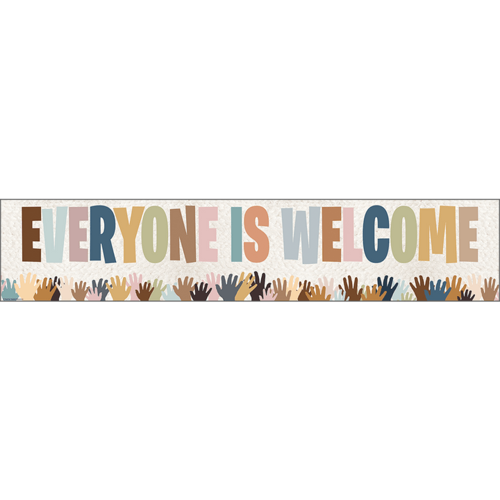 Everyone is Welcome Helping Hands Banner-Banner-Tools 4 Teaching-Classroom Decor and More