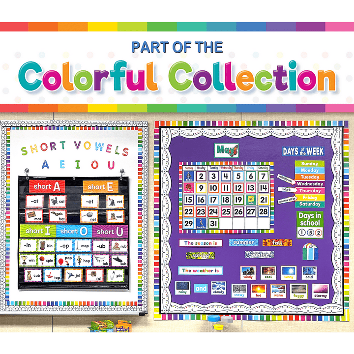 Colorful Scalloped Die-Cut Border Trim-Borders-Tools 4 Teaching-Classroom Decor and More