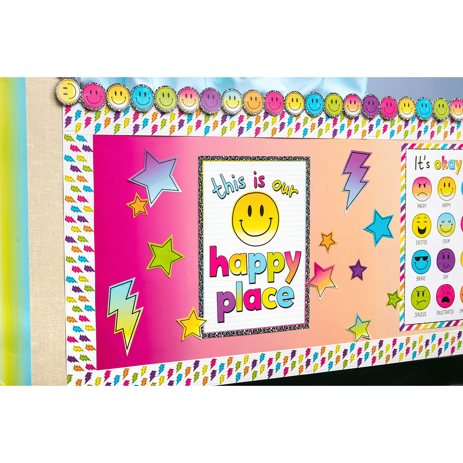 Brights 4Ever Lightning Bolts Straight Border Trim-Borders-Tools 4 Teaching-Classroom Decor and More