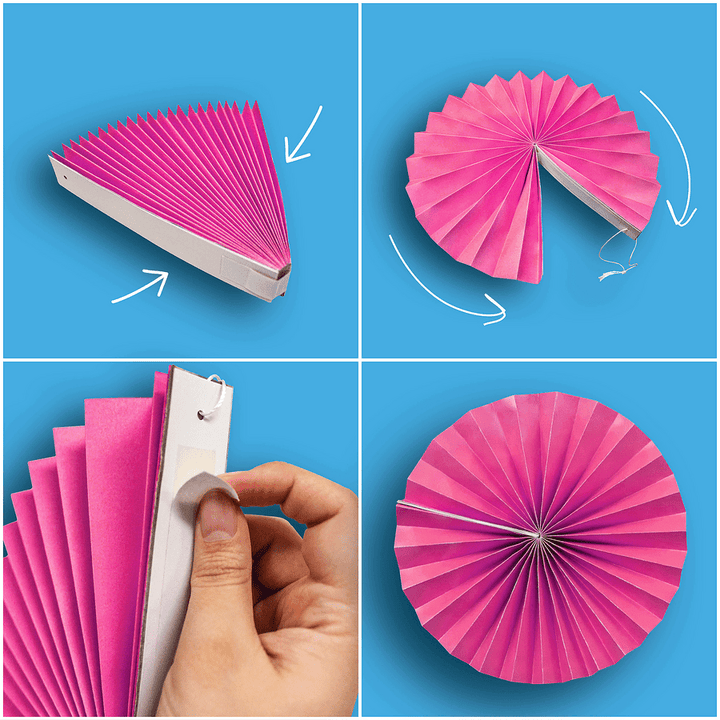 Chalkboard Brights Hanging Paper Fans-Garland-Tools 4 Teaching-Classroom Decor and More