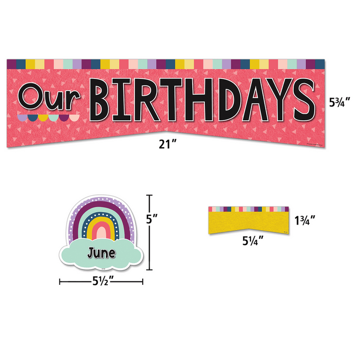 Oh Happy Day Our Birthdays Mini Bulletin Board-Mini Bulletin Boards-Tools 4 Teaching-Classroom Decor and More