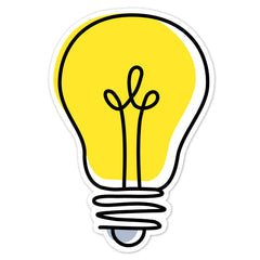 Doodle Lightbulb 6" Designer Cut-Outs-Accents-Tools 4 Teaching-Classroom Decor and More