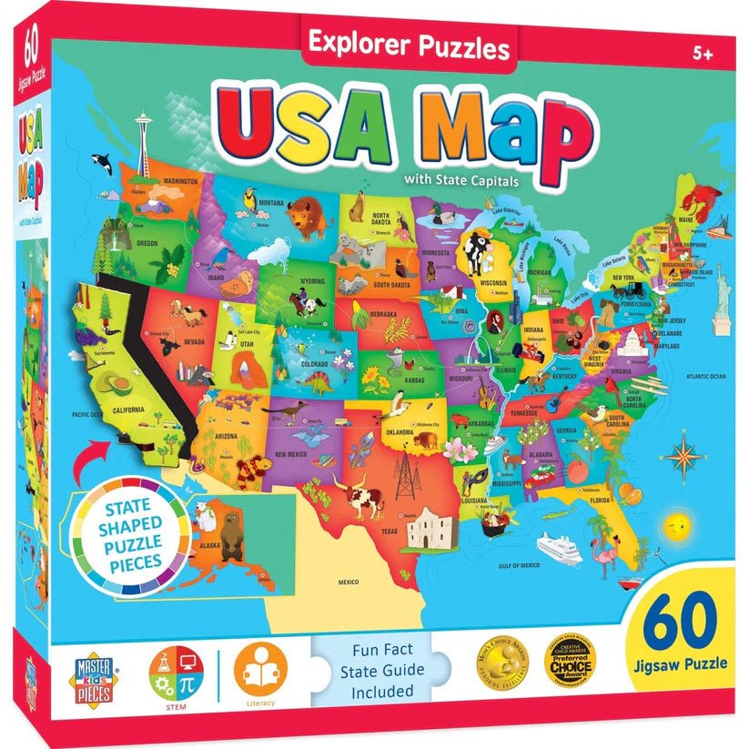 USA Map with State Capitals - Tools 4 Teaching