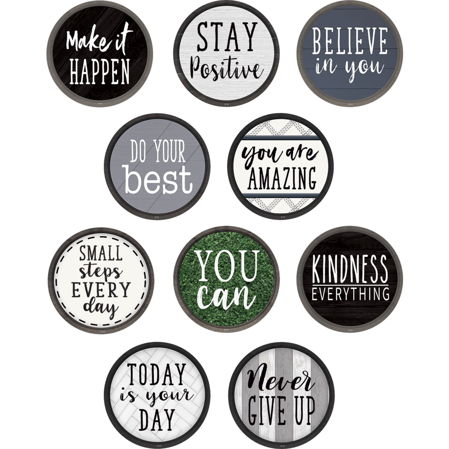 Modern Farmhouse Positive Sayings Accents-Accents-Tools 4 Teaching-Classroom Decor and More