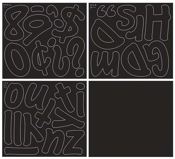 Pacon® Self-Adhesive Letters 4" Black, Cheery Font 154 Characters-Letters-Tools 4 Teaching-Classroom Decor and More