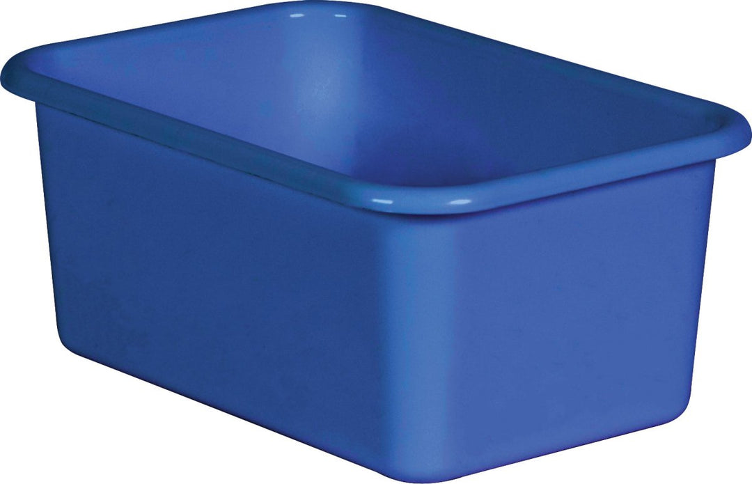 Small Plastic Storage Bin: Blue-Organization-Tools 4 Teaching-Classroom Decor and More