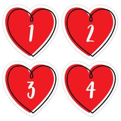 Doodle Hearts Calendar Days-Calendars-Tools 4 Teaching-Classroom Decor and More