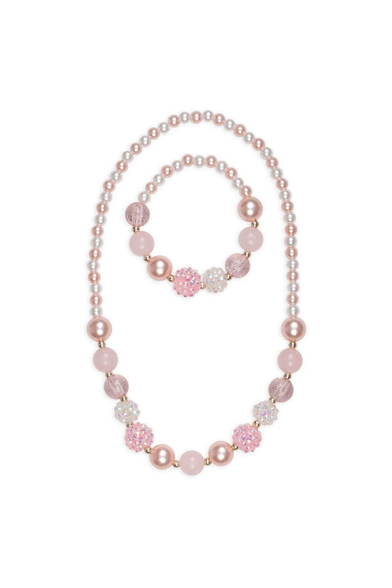 Pinky Pearl Necklace & Bracelet Set-Dress Up & Jewelry-Tools 4 Teaching-Classroom Decor and More