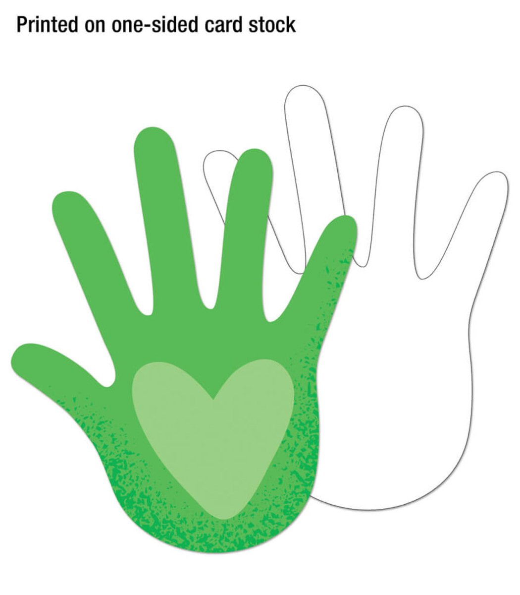 Hands with Hearts Cutouts (Assorted) - Tools 4 Teaching