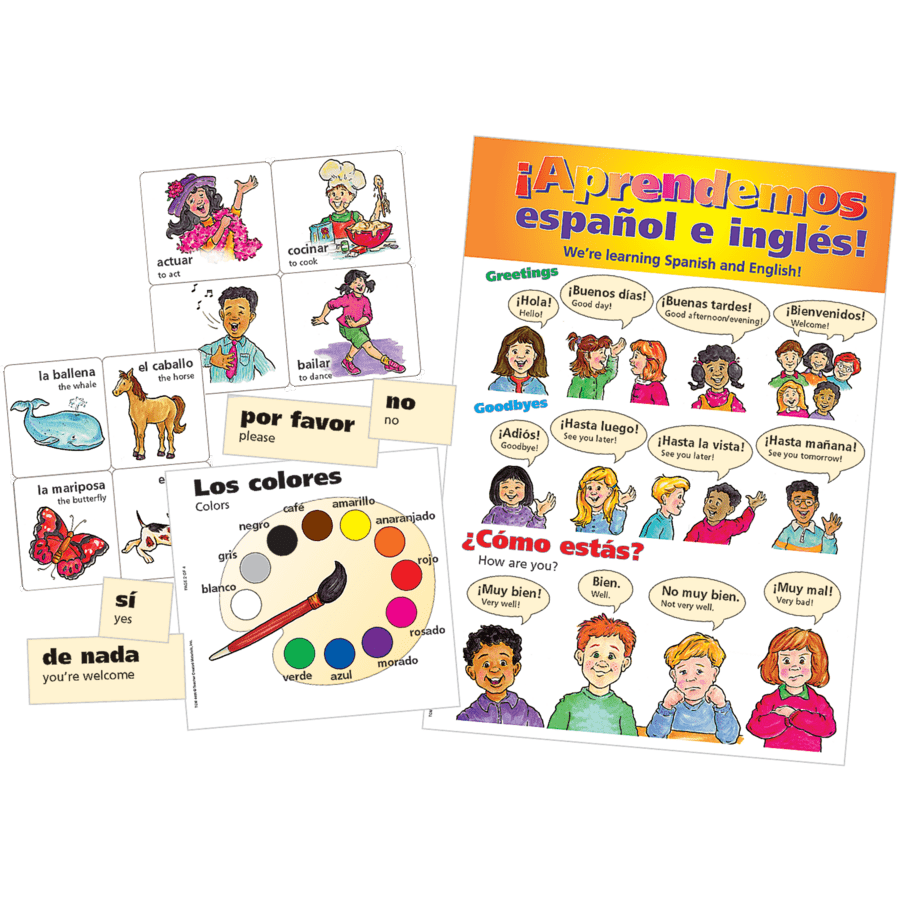 Spanish Bulletin Board Display Set-Bulletin Board Sets-Tools 4 Teaching-Classroom Decor and More