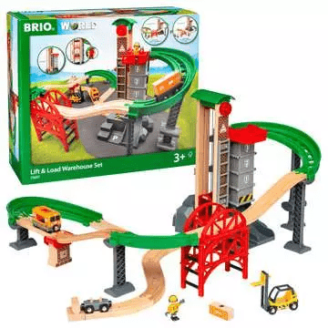 Lift & Load Warehouse Set | Train Set-Vehicles & Construction-Tools 4 Teaching-Classroom Decor and More