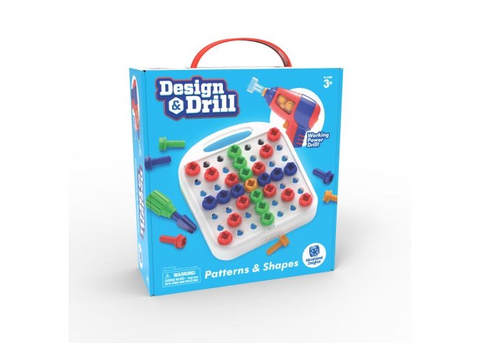 Design & Drill® Patterns & Shapes-Building-Tools 4 Teaching-Classroom Decor and More