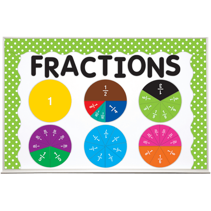 Fraction Circles Magnetic Accents-Fractions, Geometry & Measurement-Tools 4 Teaching-Classroom Decor and More